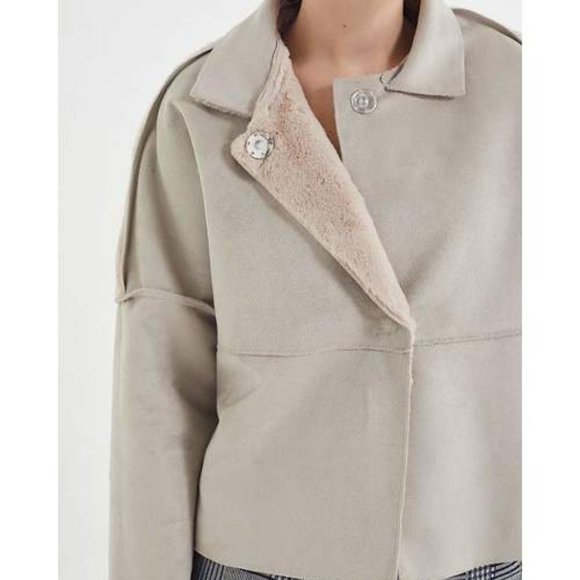 UO REVERSIBLE FAUX FUR JACKET - Picture 10 of 11